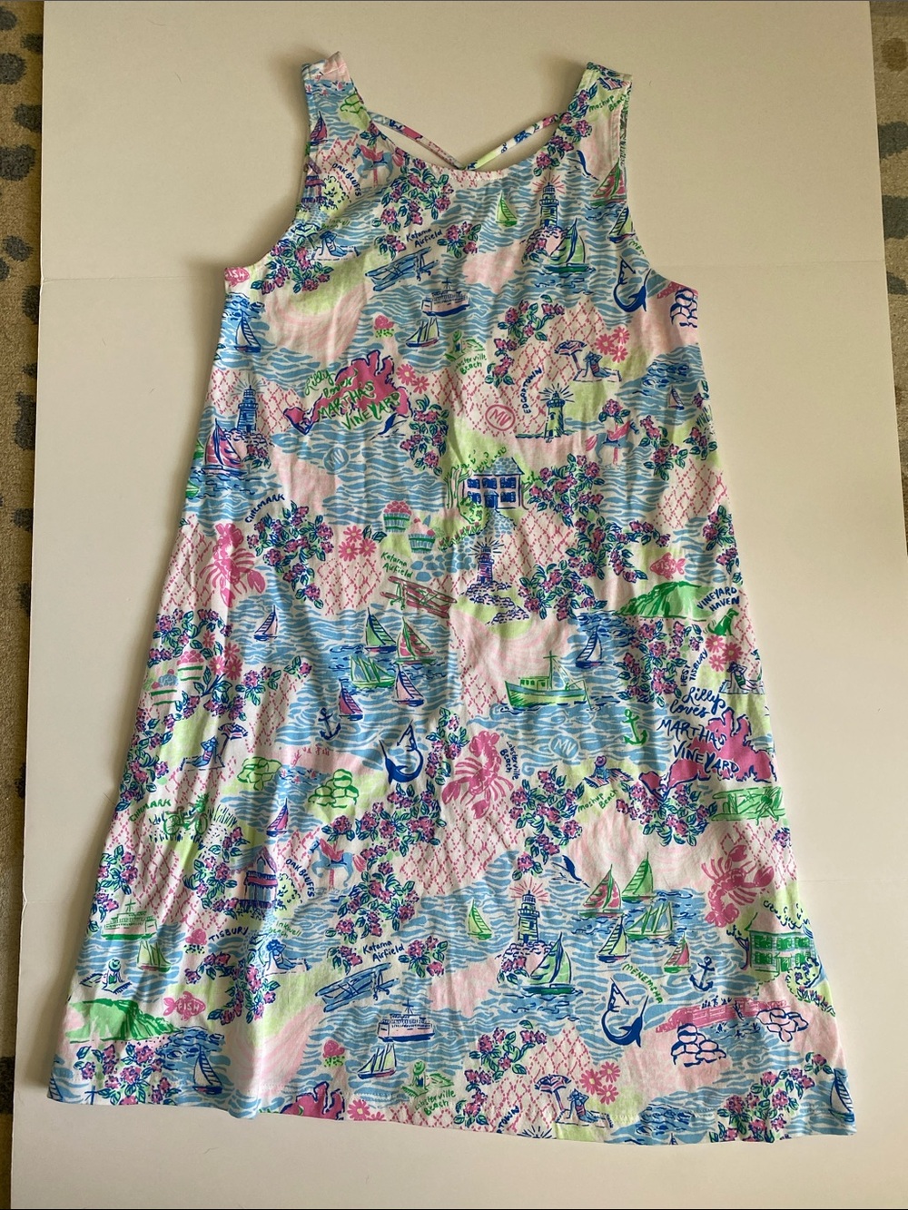 Lilly Pulitzer Women’s XS Martha’s Vineyard Nautical Print Dress